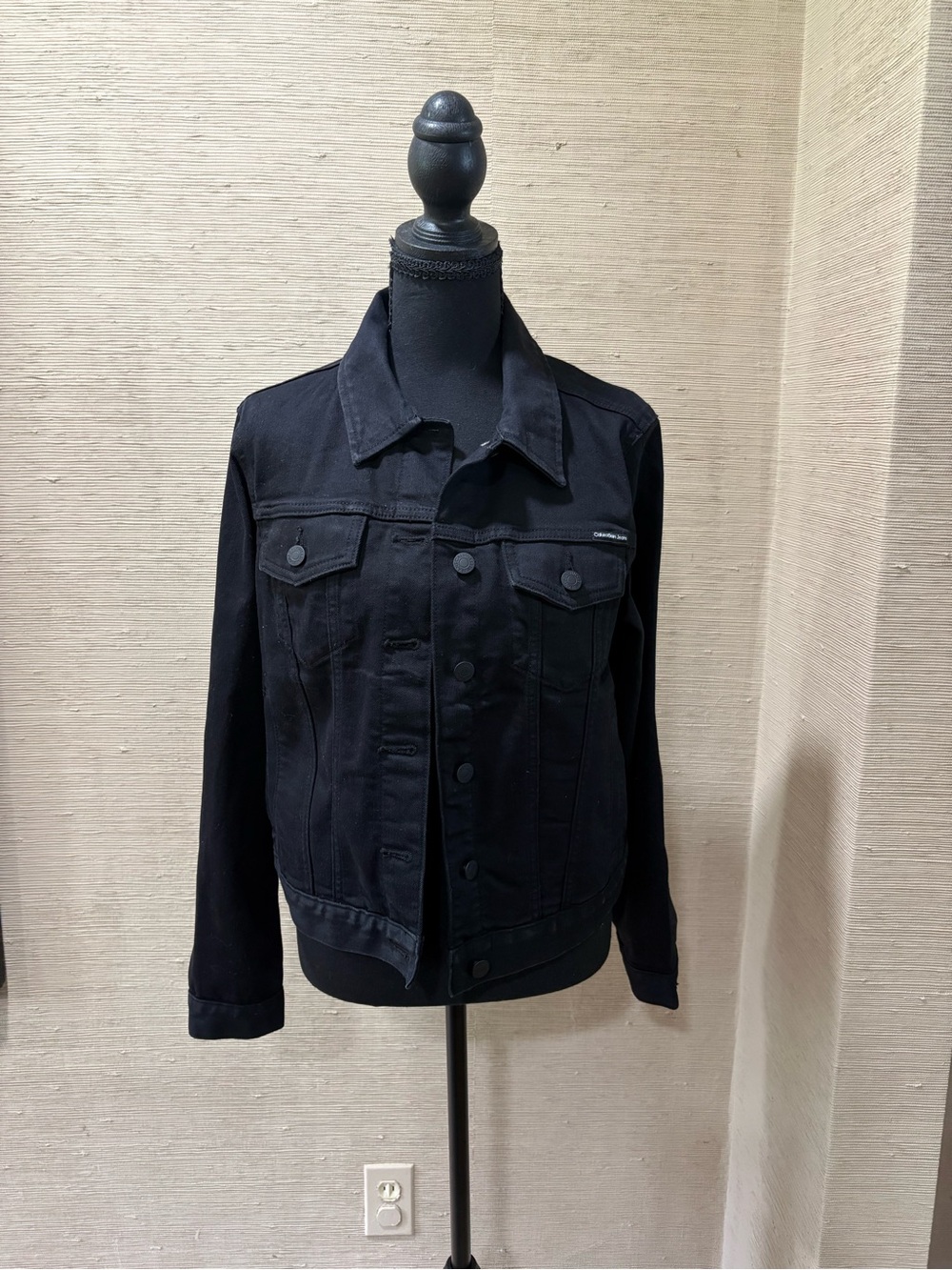 Calvin Klein Jeans Black Denim Trucker